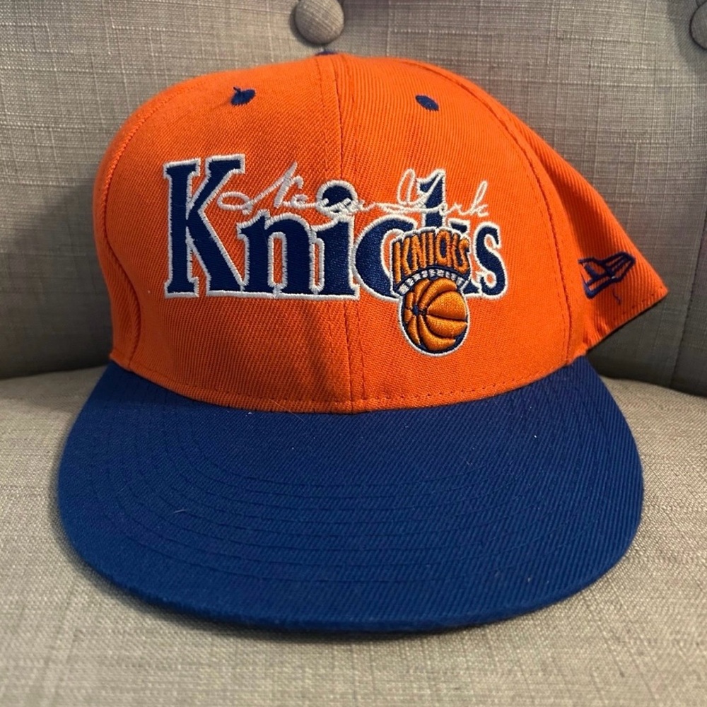 New York Knicks Orange and Blue Cap